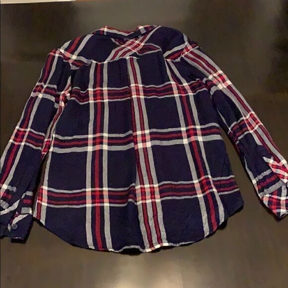 Rails Blue Red & White Flannel size S - Picture 3 of 3